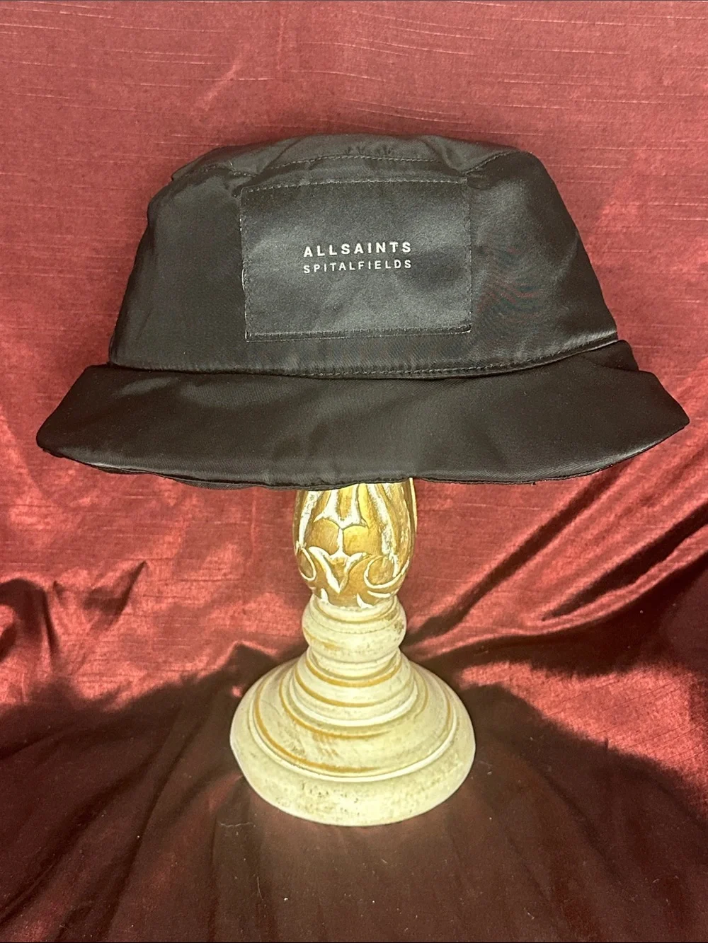 🖤 AllSaints Spitalfields Black Bucket Hat OS 🔥